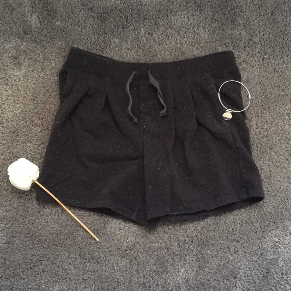 GAP UNISEX BLACK RAINBOW SPECKLED SHORTS FOR KIDS